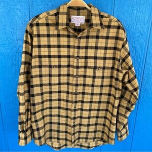 CC Filson Men’s Tan Plaid Heavy XL Button Up Shirt Medium